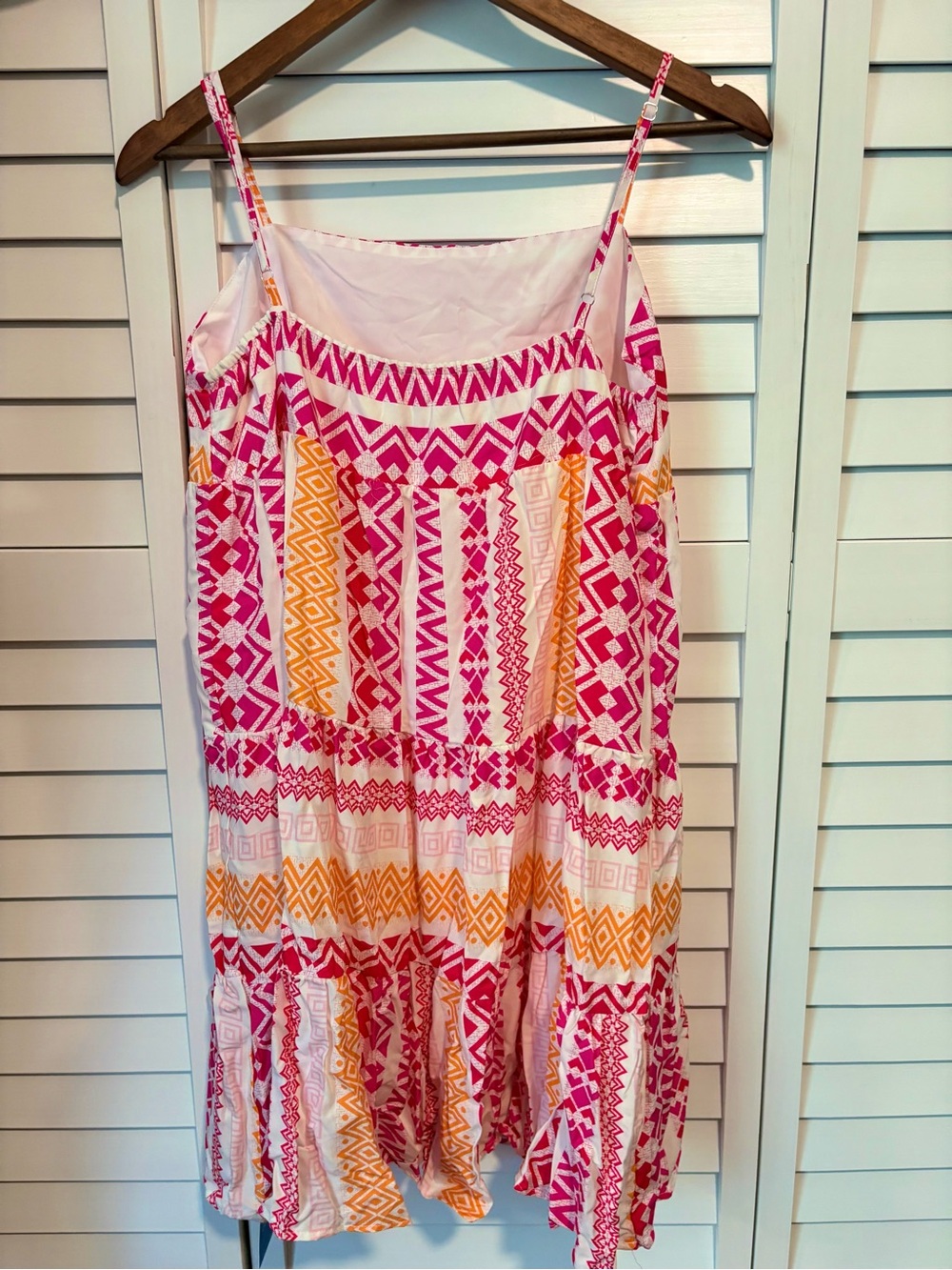 Geo Print Cami Mini Dress - Picture 4 of 6